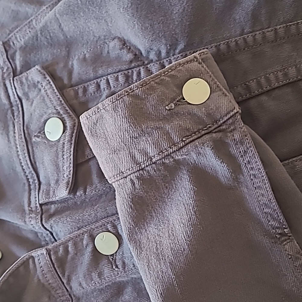 J Brand Charcoal Grey Cropped Denim Jacket - Picture 5 of 5